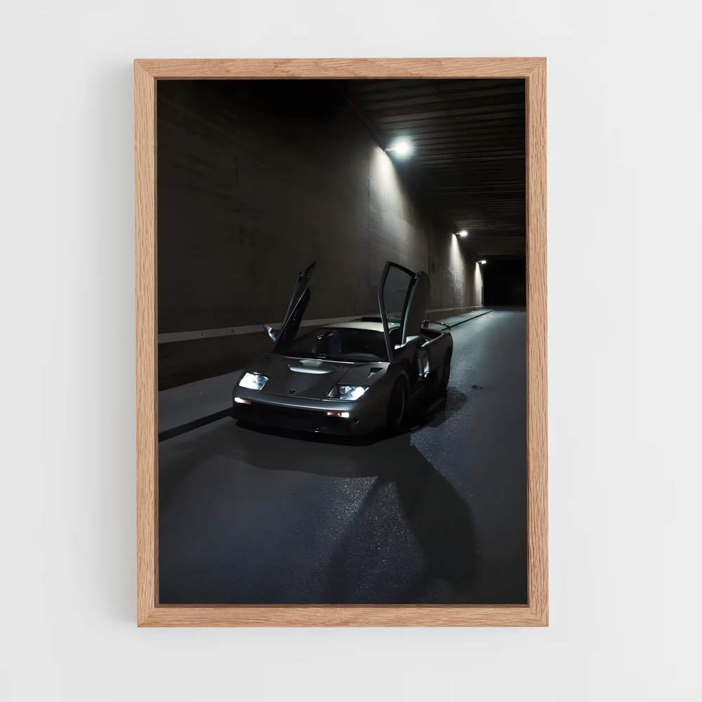 Poster Black Lamborghini (vue 4)